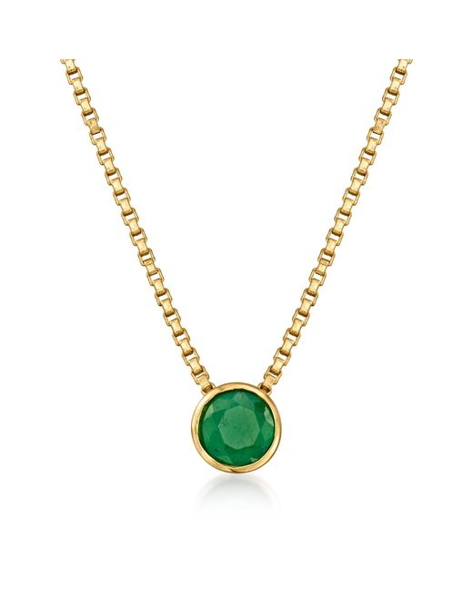 Ross-Simons Metallic Emerald Necklace