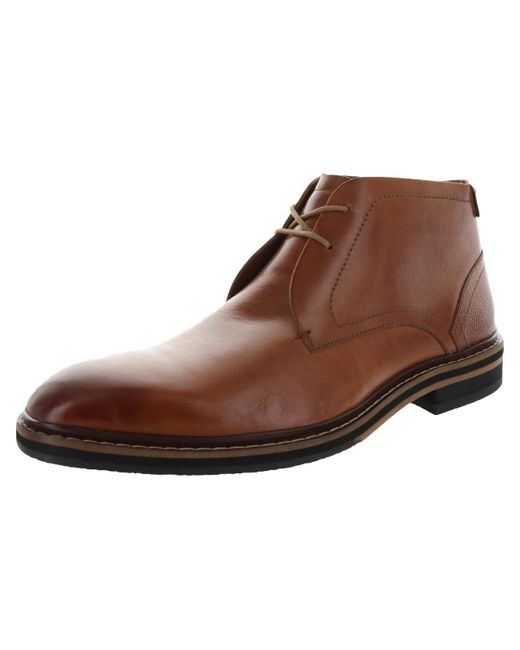 Ted Baker Brown Leather Ankle Chukka Boots for men