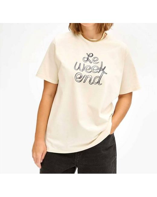 Clare V. Natural Le Weekend Tee
