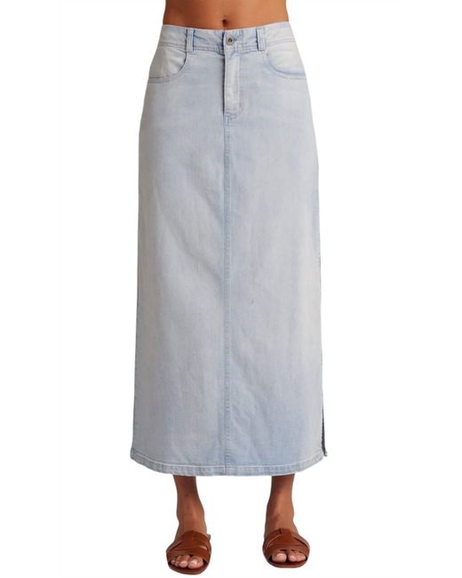Bella Dahl Gray Denim Wash Maxi Skirt