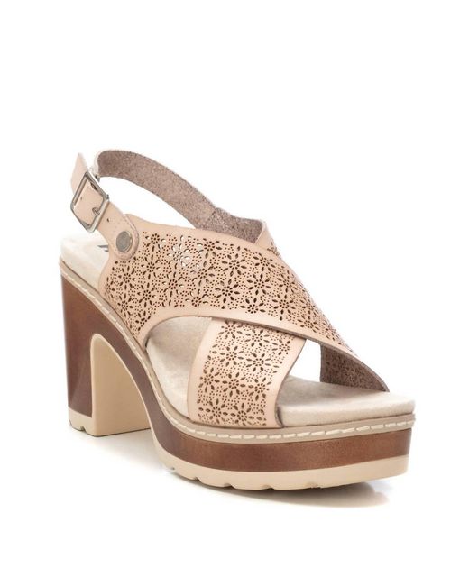 Xti White Refresh Heeled Sandals