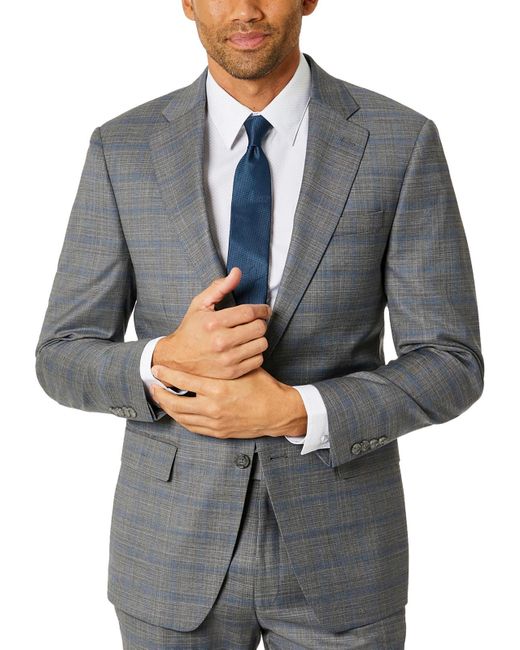Calvin Klein Gray Malbin Slim Fit Suit Separate Suit Jacket for men