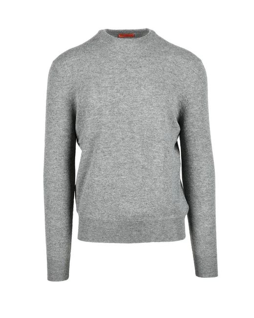 Ballantyne Gray Crewneck Pullover for men