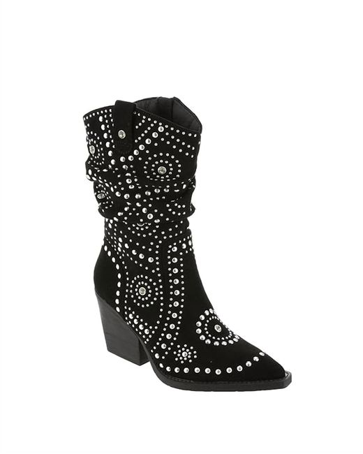 Very G Black Stellar Studded Boot