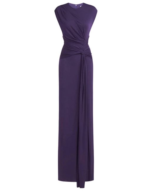 Halston Heritage Purple Giovanna Gown