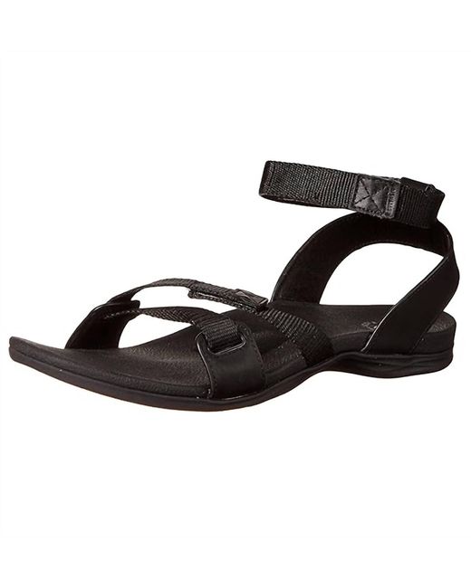 Spenco Black Webbed Sandal