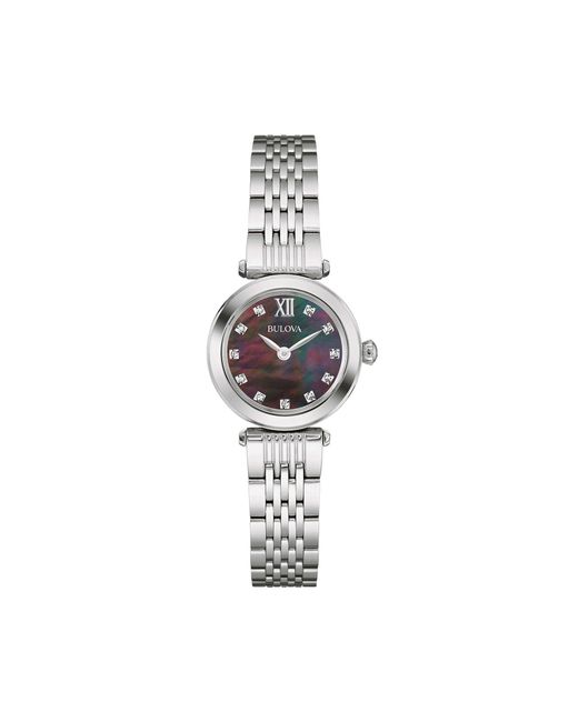 Bulova Metallic 24mm Tone Quartz Watch 96p169