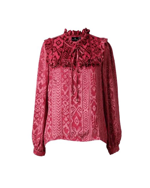 Emily Lovelock Red Daisy Top