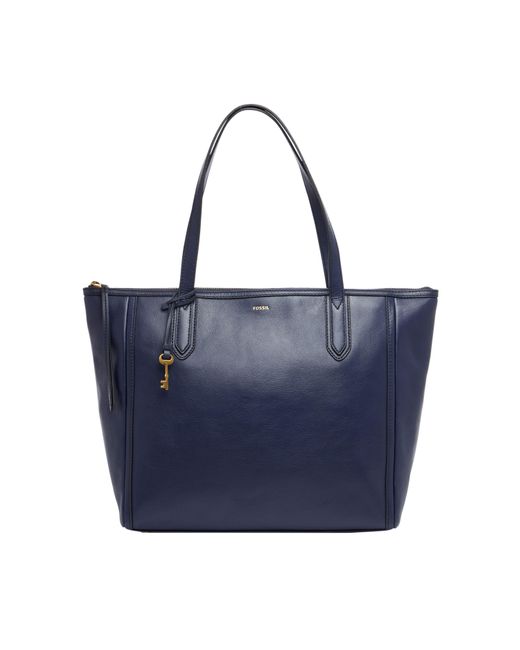 Fossil Sydney Eco Leather Tote in Blue Lyst