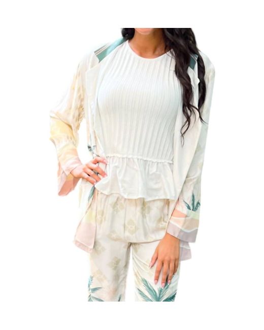 Vintage Havana White Summer Paradise Blazer