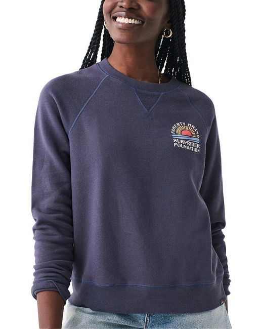 Faherty Brand Blue X Surfrider Sweatshirt