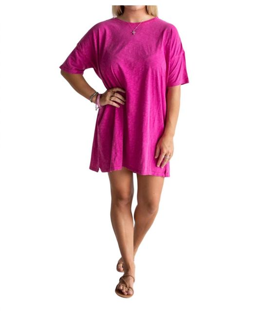 Z Supply Pink Delta T-shirt Dress