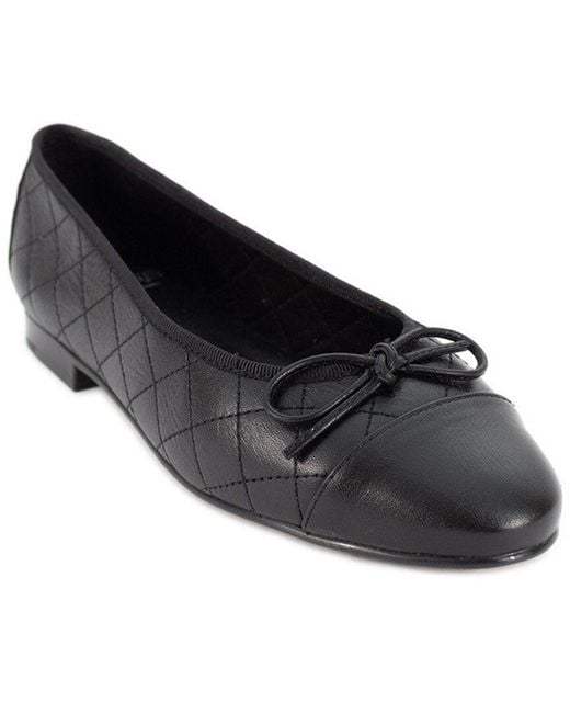 Menina Step Black Monique Leather Flat