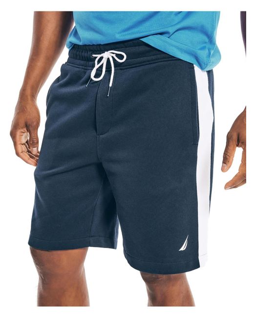 Nautica Blue Heritage Fleece Fitness Shorts for men