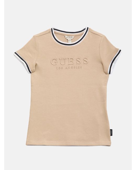 Guess Natural Eco Teddy Logo Tee (7-14)