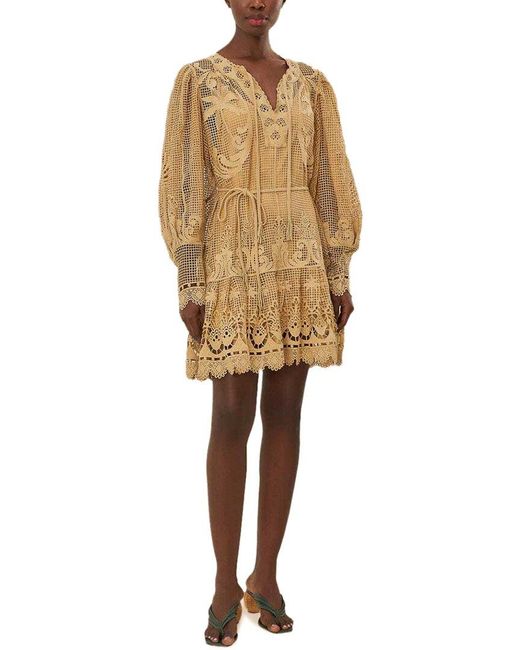 Farm Rio Natural Mini Dress