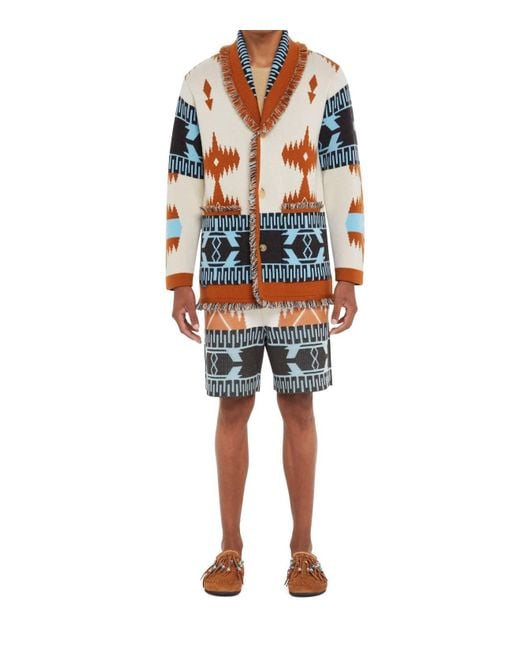 Alanui Multicolor Icon Jacquard Cardigan for men