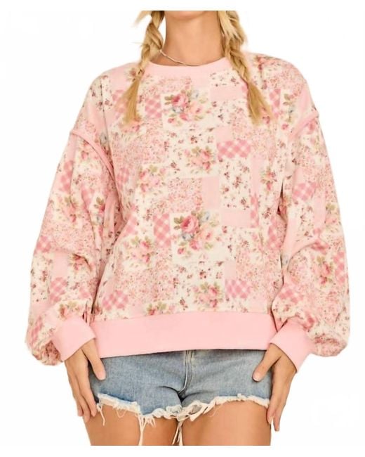 Main Strip Pink Laurelie Top