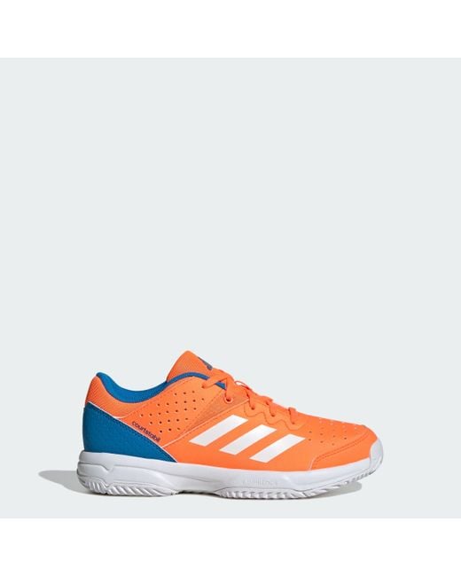 Adidas Orange Kids' Court Stabil Shoes for men