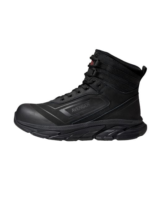 Avenger Work Boots Black K4 Mid Composite Toe Boot A765 for men