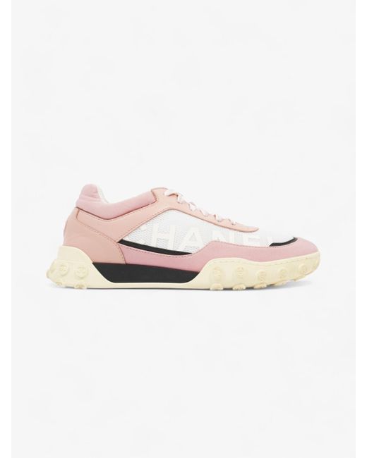 Chanel Pink Low Top Sneaker / Mesh