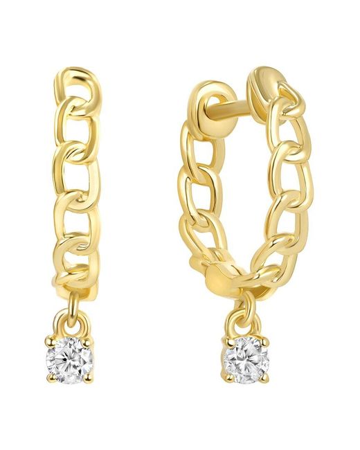 Ron Hami Metallic 14k 0.12 Ct. Tw. Diamond Huggie Earrings