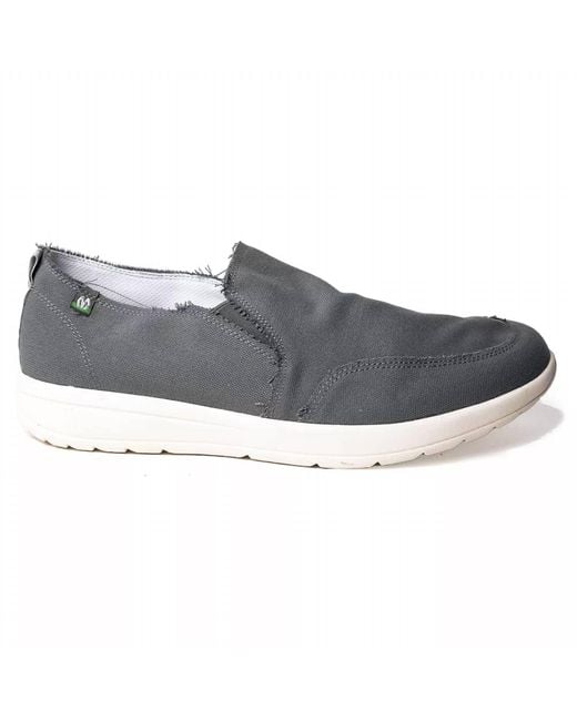 Minnetonka Blue Expanse Slip On Shoes for men
