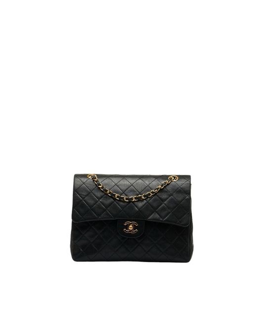 Chanel Black Timeless/classique Leather Shoulder Bag (pre-owned)