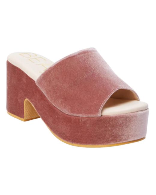 Matisse Pink Terry Sandal
