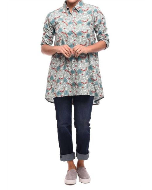Tulip Clothing Blue Petulia Button Down Shirt
