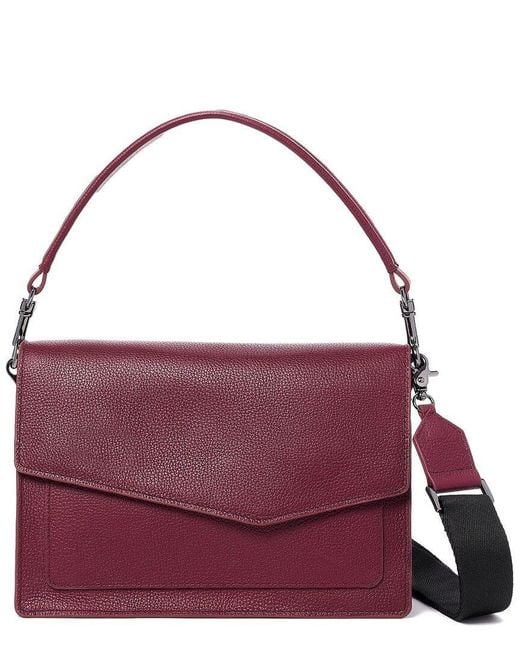 Botkier Purple Cobble Hill Flap Hobo