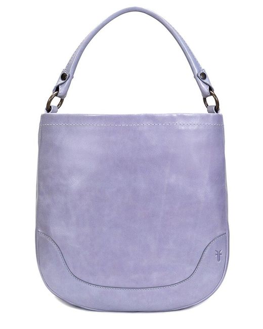 Frye Purple Melissa Leather Hobo Bag