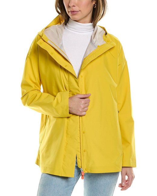 Save The Duck Yellow Miley Short Rain Jacket