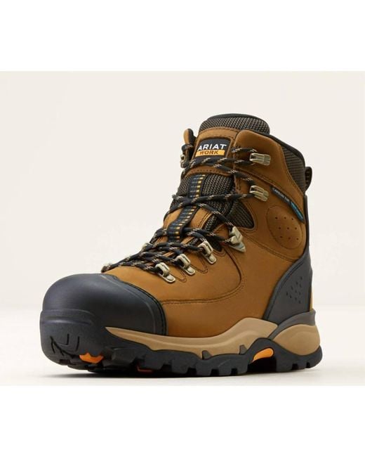 Ariat Black Comp-Toe Endeavor 6" H20 Waterproof Work Boot for men