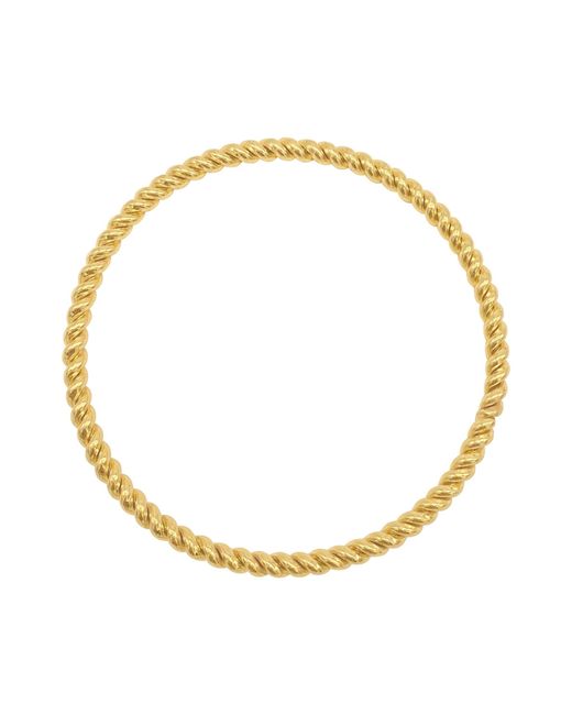 Adornia Rope Bangle Bracelet Gold in Metallic Lyst