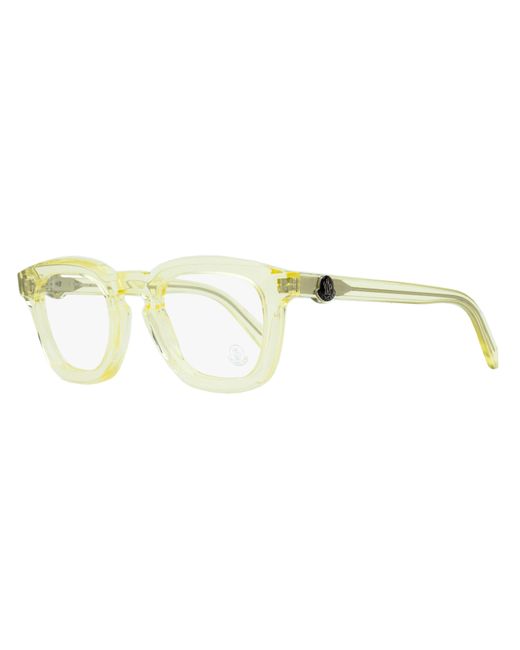Moncler Black Thick Rimmed Eyeglasses Ml5195 057 Light Amber 48mm for men
