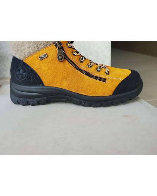 Rieker L7132-00 Waterproof Suede Boot In Yellow | Lyst