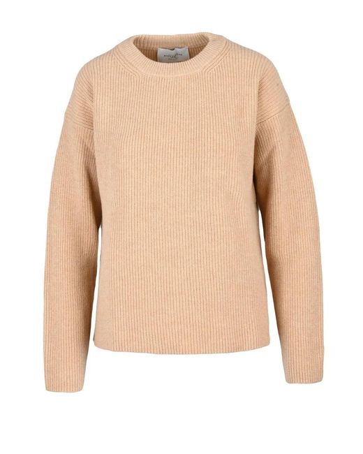 Ballantyne Natural Ribbed Sweater