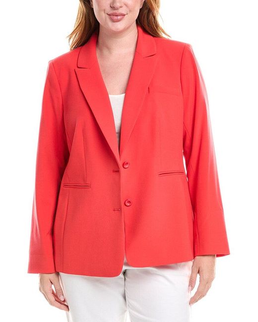 Tahari Red Plus Blazer