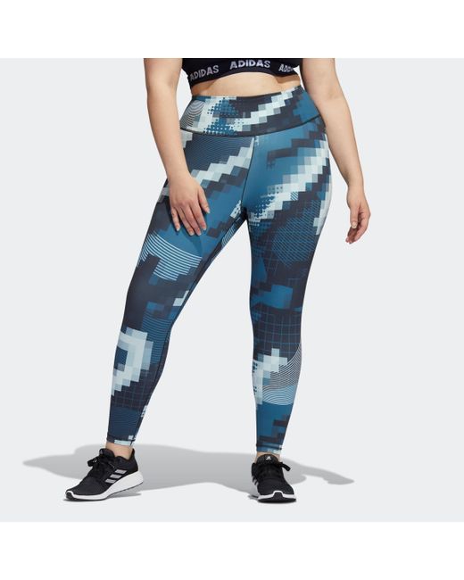 adidas X Peloton Believe This Tights (plus Size) in Blue | Lyst