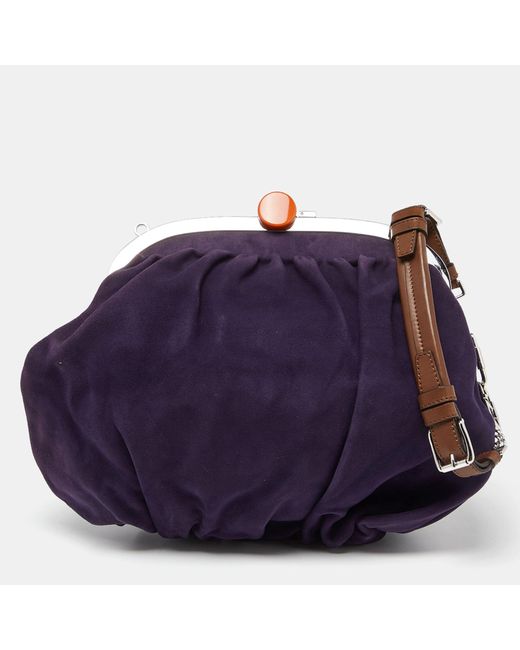 Louis Vuitton Purple Druot Monogram Shoulder Bag Pvc Leather