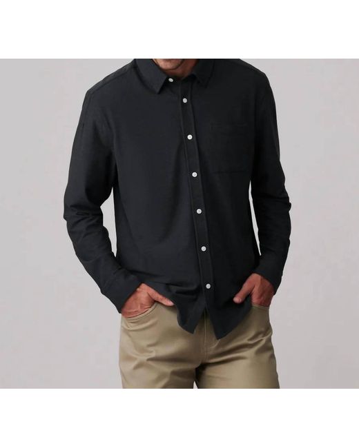Rhone Black Wfh Shirt for men