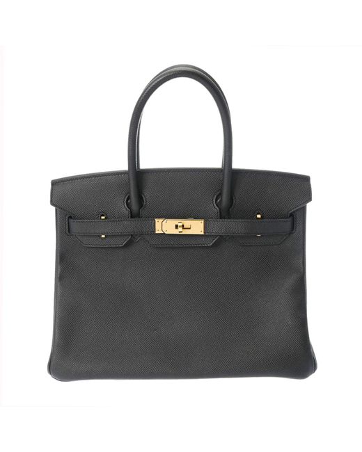 Hermès Black Birkin Leather Handbag (pre-owned)