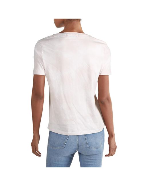 Vero Moda Crewneck Short Sleeve T-shirt in White | Lyst