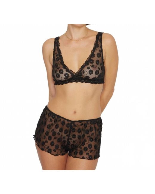 Only Hearts Black Virginia Sunday Bralette