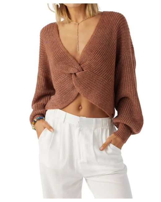 O'neill Sportswear Brown Hillside Sweater