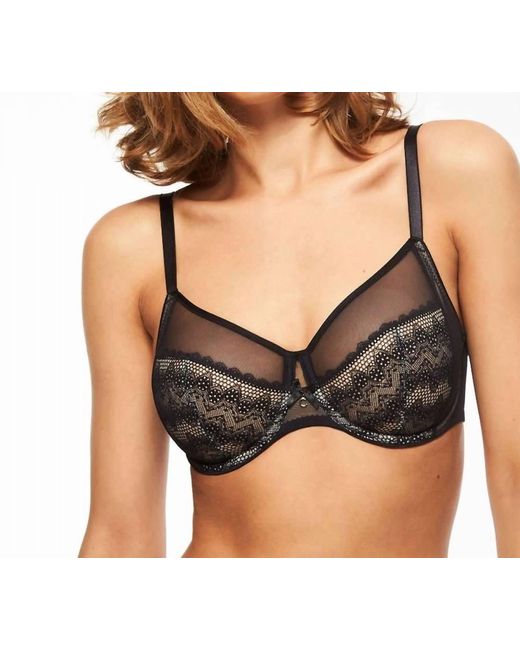 Chantelle Black Revele Moi Underwire Bra