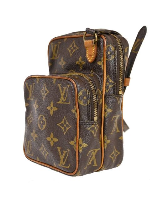Louis Vuitton Brown Mini Amazone Canvas Shoulder Bag (pre-owned)