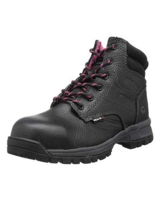 Wolverine Black Piper Leather Composite Toe Work Boots