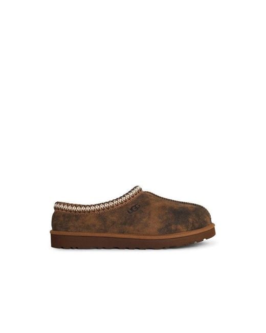 Ugg Brown Tasman Baxter' Chestnut Suede Slippers for men